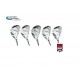 AGXGOLF Men's Magnum XS Series # 5, 6, 7, 8 & 9 Hybrid Irons Set, Graphite w/Matching Head Covers; USA Built